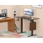 Uplite Electric Height Adjustable Sit Stand Desk - Black-Dimensions: 47.2"L x 23.6"W x 28.3 - 46.5"H