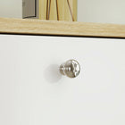 HOMCOM Narrow Shoe Storage Cabinet with Adjustable Shelves - White-Anti-tipping design enhances safety by preventing falls