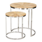 Zuo Bari Nesting Table - Natural - Set of 2-Colour: Natural