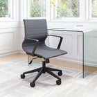 Zuo Stacy Office Chair - Dark Grey-Chair Weight Capacity: Supports up to 250 lb