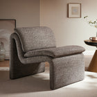 Modway Lume Boucle Upholstered Armless Accent Chair - Antique-Padded Seat and Back Cushion