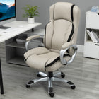 Vinsetto PU Leather Executive Office Chair with Swivel Wheels - Ergonomic-Height adjustable range from 19'' to 22.75'' suitable for most size of the desks