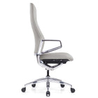 Decent Living Full Height Back Office Chair - Off White-German-engineered Bock seating mechanism