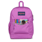Jansport Crosstown Plus Backpack - 26 L - Digital Fuchsia-Front compartment with organizer