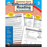 eBook: Carson Dellosa 104615-EB Differentiated Reading for Comprehension - Grade 3-You will receive two emails: one confirming your entire order, and one with a "Download Software" buttonYou can download immediately or return to your email to download later