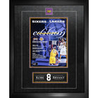Frameworth Kobe Bryant Los Angeles Lakers 2001 NBA Champions Program Collage - Framed Print - 18" W x 22" H-Officially licensed by the NBA featuring Kobe Bryant and the Los Angeles Lakers 2001 NBA Championship - the second title in Kobe's legendary five-championship career