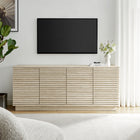 Modway Render 70" Faux Travertine Sideboard Cabinet TV Stand - Travertine-High TV Stand for TVs