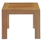 Modway Upland Outdoor Patio Wood Side Table - Natural-Richly textured wood grain