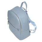 Nicci Backpack with Front Zipper Pocket - Powder Blue-Top handle drop