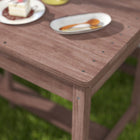 Qaba Kids Picnic Table, Wooden Table & Bench Set with Umbrella & Cushions - Blue-Cushions offers comfortable seating for kids
