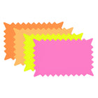 Cosco Die-Cut Paper Signs Burst - 6" x 10" - Assorted Flourescent Colors - 48 Pack-These die-cut burst paper signs feature bright fluorescent colors to attract attention in retail, classroom, and event settings