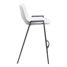 Zuo Desi Counter Stool - White - Set of 2-3 year limited warranty