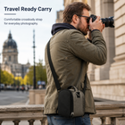 Vangoddy Padded Camera Shoulder Bag - Steel Grey-Steel grey finish is suitable for photography, travel, sightseeing and everyday use