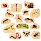 TickiT Wooden Minibeast Blocks - Set of 15-15 crawling critters: This set features 15 double-sided, wooden blocks with printed minibeasts. Encourage kids to use their imagination as they examine everyday insects