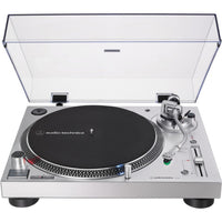 Audio-Technica Direct-Drive Turntable Analog & USB - Silver-Experience the high-fidelity audio of vinyl