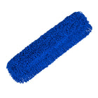 Gritt Commercial Microfiber Looped Dust Mop Pad Head - 36" x 5" - Blue-Microfiber mop head ensures efficient cleaning