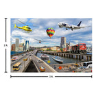 MOJO On-the-Go Transportation Jumbo Photographic Floor Puzzle-Puzzle play helps develop fine motor skills, manual dexterity, hand-eye coordination and concentration