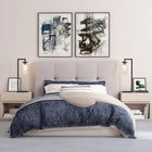 Hudson&Canal Malva 26" Tall Table Lamp with Glass Shade - Blackened Bronze/Seeded-Clean with a soft, dry cloth and no harsh chemicals or abrasive cleaning materials