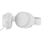 Basic Tech Wired Over The Ear Foldable Headphones - White-3.5mm headphone jack