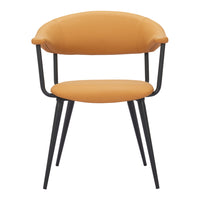 Zuo Sima Dining Chair - Brown-Plush and durable faux leather fabric