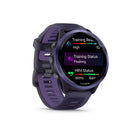 Garmin Forerunner 570 Smartwatch - 47mm - Indigo Aluminum with Translucent Imperial Purple/Indigo Band-DAILY SUGGESTED WORKOUTS - Get workouts made specifically for you and based on your data. These run recommendations vary in intensity and adapt after every run to take into account performance and recovery.