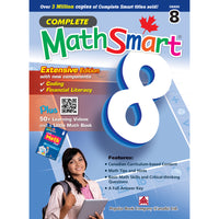 Popular Book Company Complete MathSmart for Grade 8 - Extensive Edition - English-QR codes which bring students to educational videos online 