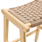 Modway Saoirse Woven Rope Wood Counter Stool - Natural Natural - Set of 2-9