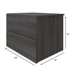 Nexera James Nightstand With 2-Drawers - Bark Grey-5