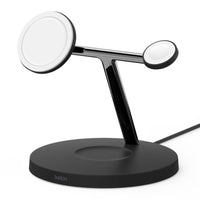 Belkin BoostCharge Pro 3-in-1 15W Wireless Charger with MagSafe-A fast wireless charge for your iPhone 16/15/14/13/12 series, Apple Watch, and AirPods 