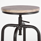 Homy Casa Counter/Bar Stool Adjutable Height Swivel - Natural - 2 Pack-Backless style to tuck in nicely under the bar table