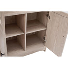 Manhattan Comfort Jodie 31" Mid-Century Modern Bookcase - Whitewashed Oak - Set of 3-Sophisticated Black Metal Handles
