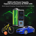Bullseye Pocket Air Portable Rechargeable Tire Inflator Air Compressor and Powerbank-COMES WITH EVERYTHING NEEDED FOR EVERYDAY USE: The Pocket Air Pump is not just a tire inflator portable for car tires. With versatile nozzle attachments, this Bullseye Pro Tire Inflator for car tires can inflate bike tires, sports balls, and other inflatables. Whether you’re camping or preparing for a game, this portable air pump for car tires ensures you're covered for all inflation needs.