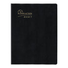 Blueline 2027 Planifi-Action 13-Month 7-Day Weekly/Monthly Planner - 11" x 8-1/2" - Black - French-7-day planner with a monthly planner before each month. Weekday appointment schedule from 7:00 a.m. to 8:30 p.m. in 30-minute intervals