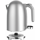 Salton NuRetro Digital 1.7 L Kettle - Metallic Silver- 360° swivel base and cordless design allow for easy placement.