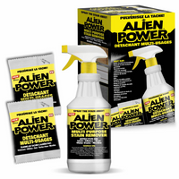 Alien Power Instant Stain Remover Spray for Black Mold and Mildew - 48 oz - 2 Pack-MOLD & MILDEW STAIN REMOVER SPRAY FOR BATHROOM, TILE & GROUT — No-scrub concentrated cleaner removes tough mold stains, mildew marks, soap scum & hard water stains from showers, tubs, sinks, grout lines, countertops & washing machine seals, just spray, wait & wipe clean
