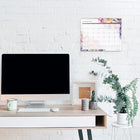 AT-A-GLANCE 2026-27 Monthly Wall Calendar - 15" x 12" - Floral - Bilingual-12 months of monthly planning
