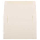 JAM Paper A2 Strathmore Invitation Envelopes - 4.375" x 5.75" - Natural White Linen - 50 Pack (99761I)-Size: A2 (4.38 x 5.75 inches)