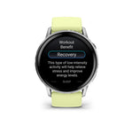 Garmin Venu 4 Smartwatch - 45 mm - Silver with Citron Silicone band-Lifestyle logging (new): Log custom or preset behaviors — such as caffeine and alcohol intake — and view reports on how those lifestyle choices impact your sleep, stress and HRV in the Garmin Connect app. That way, you can make more health-conscious decisions