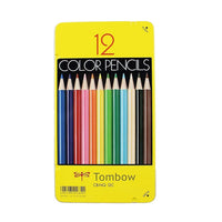 Tombow 1500 Series Coloured Pencils - 12 Pack-Coloured Pencil Set with Tin case