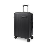 Bugatti Bordeaux Hardside Spinner Luggage - 26" - Black-Made of ABS/PC