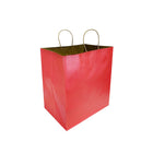 Reliabag Paper Bags - Twist Handles - 14" W x 10" D x 15.75" H - Red - 150 Pack-Made by the premium red kraft paper with the re-enforced flat bottom