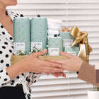 Peter & Paul's Gifts Calm & Comfort Spa Gift Basket-Lucia Sea Watercress & Chai Tea Soy Candle