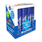 Kwik Stix Solid Tempera Paint Sticks - Blue - 12/Pack - 2 Pack-Great for projects needing certain colours replaced quicker than others
