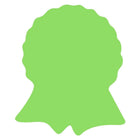 JAM Paper Standard Label Rolls - Ribbon Shaped - 1 5/8 x 2 - Neon Green - 125 Labels/Roll-Size: Ribbon Shaped ( 1 5/8 x 2 Inches ) | Printer friendly labels are easy to create and customize.