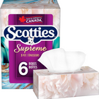 Scotties Supreme 3-Ply Soft & Strong Facial Tissue - Hypoallergenic - 6 Pack-Super Soft & Strong: Enjoy 3-ply tissues that are gentle on sensitive skin yet tough on tough jobs