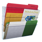 Storex Wall Pockets Legal Size - Clear - 3 Pack-10