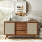 Modway Soma 59" Sideboard - Walnut-Non-Marking Foot Pads