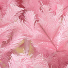 HOMCOM 6' Artificial Christmas Tree with Automatic Open - Pink-Base is detachable and foldable for easy storage 