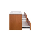 Modway Scenic 36" Wall-Mount Bathroom Vanity - Cherry/White-Fixtures Not Included