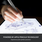 Logitech Crayon USB-C Digital Pencil for iPad (2018 & Later) - Silver-Aluminum tube and PC plus ABS tip cover